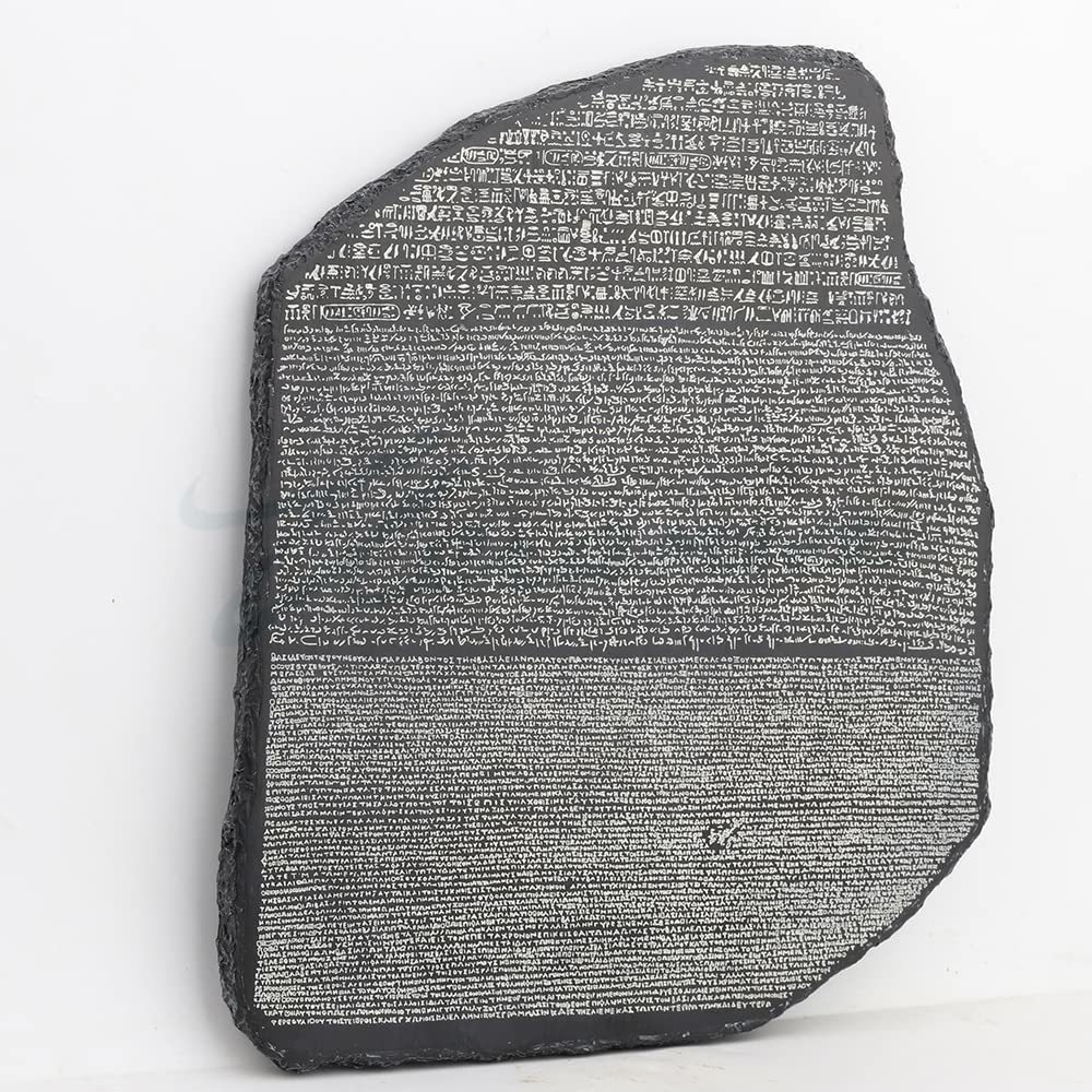 Wu75482aa 10 5/8 Inch The Rosetta Stone Egyptian Resin Wall Plaque🌺
